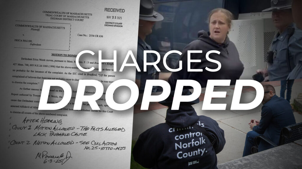 Karen Read Trial Protester Erica Walsh CLEARED of ALL CHARGES Following Unconstitutional Arrest