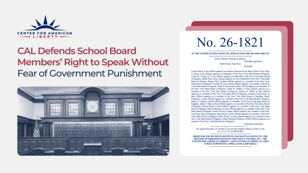 CAL Defends School Board Members’ Right to Speak Without Fear of Government Punishment
